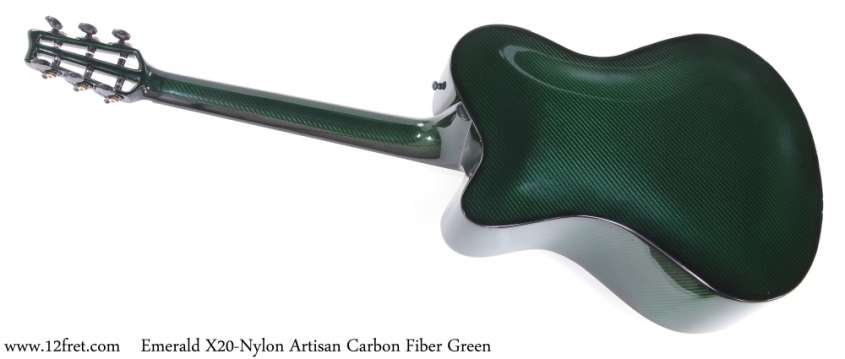 Emerald X20-Nylon Artisan Carbon Fiber Green Full Rear View