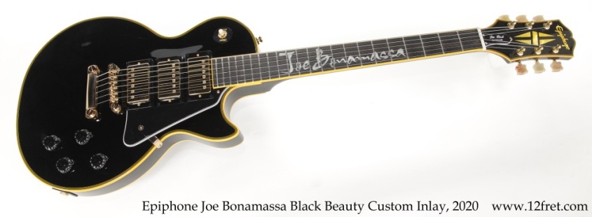 Epiphone Joe Bonamassa Black Beauty Custom Inlay, 2020 Full Front View