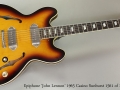 Epiphone 'John Lennon' 1965 Casino Sunburst 1561 of 1965 Full Front View