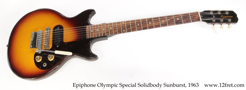 Epiphone Olympic Special Solidbody Sunburst, 1963 Full Front View
