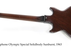 Epiphone Olympic Special Solidbody Sunburst, 1963 Full Rear View