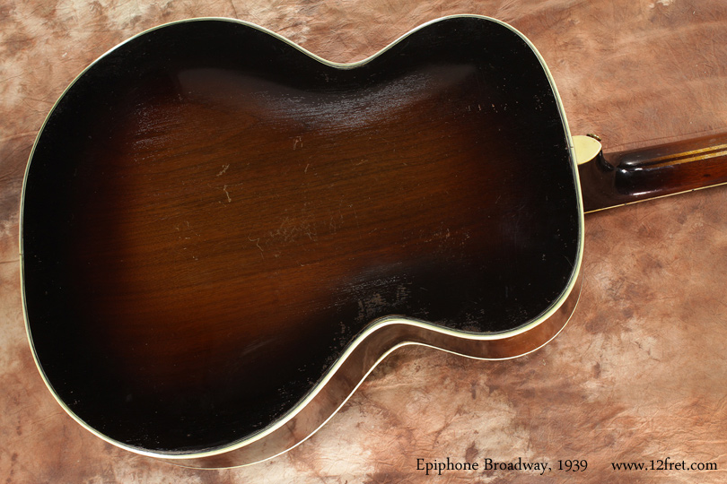 Epiphone Broadway Archtop 1939 back