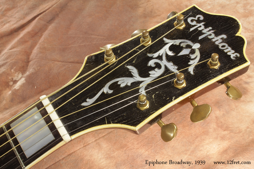 Epiphone Broadway Archtop 1939 head front