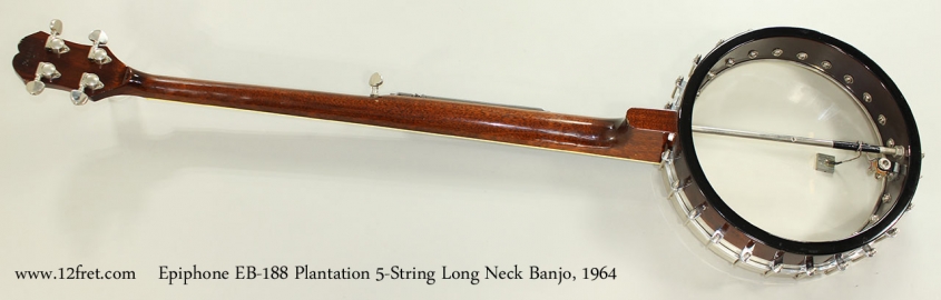 Epiphone EB-188 Plantation 5-String Long Neck Banjo, 1964 Full Rear View
