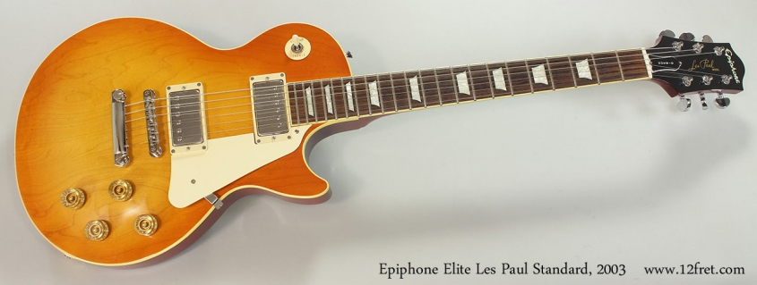 Epiphone Elite Les Paul Standard, 2003 Full Front View