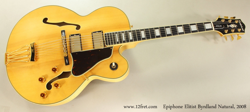 Epiphone Elitist Byrdland Natural, 2008 Full Front View