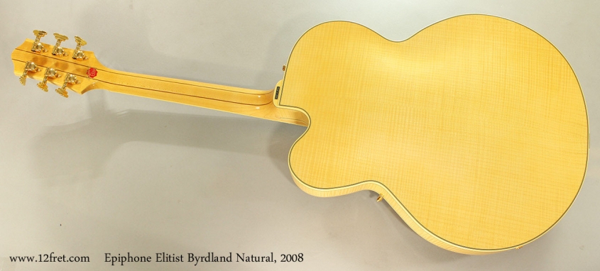 Epiphone Elitist Byrdland Natural, 2008 Full Rear View