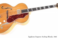 Epiphone Emperor Archtop Blonde, 1946 Full Front View