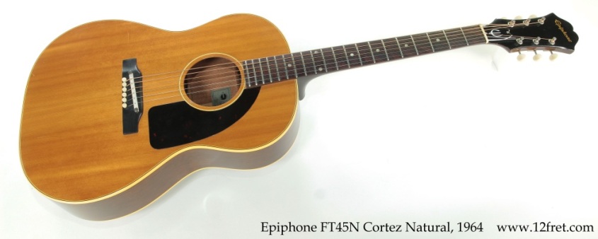 Epiphone FT45N Cortez Natural, 1964 Full Front View