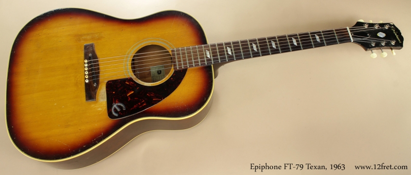 Epiphone Texan FT-79 1963 full front view