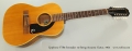 Epiphone FT85 Serenader 12-String Acoustic Guitar, 1965 Full Front View