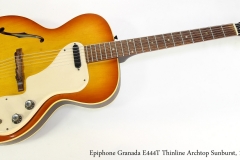 Epiphone Granada E444T Thinline Archtop Sunburst, 1965  Full Front View