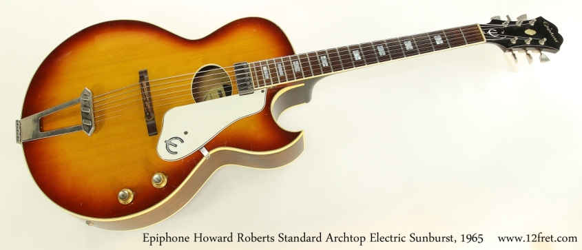 Epiphone Howard Roberts Standard Archtop Electric Sunburst, 1965   Full Front View