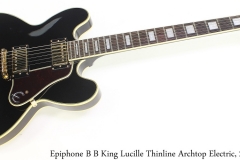 Epiphone B B King Lucille Thinline Archtop Electric, 2015 Full Front View