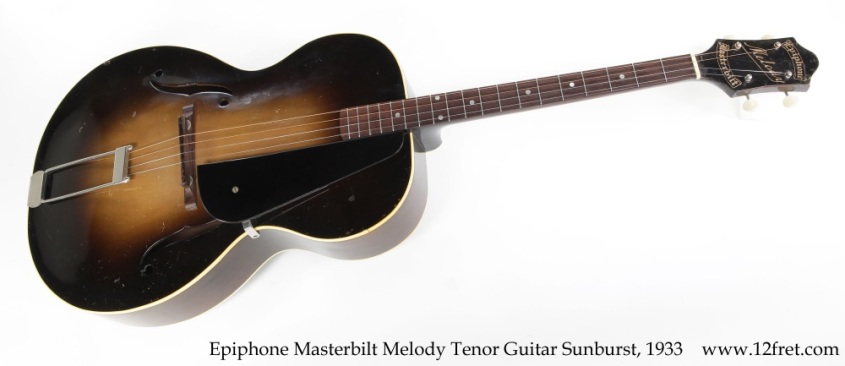 Epiphone Masterbilt Melody Tenor Guitar Sunburst, 1933 Full Front View