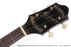 Epiphone Masterbilt Melody Tenor Guitar Sunburst, 1933 Head Front View