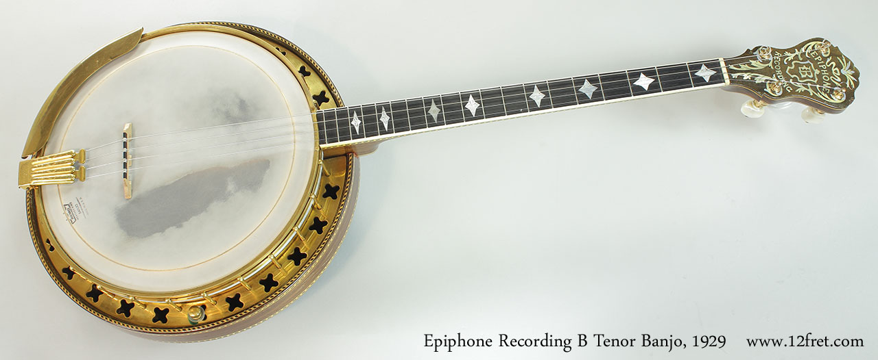 Epiphone Recording B Tenor Banjo, 1929 Full Front View