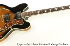 Epiphone by Gibson Sheraton II Vintage Sunburst, 1988 Full Front View