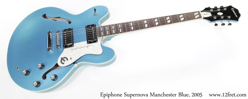 Epiphone Supernova Manchester Blue, 2005 Full Front View