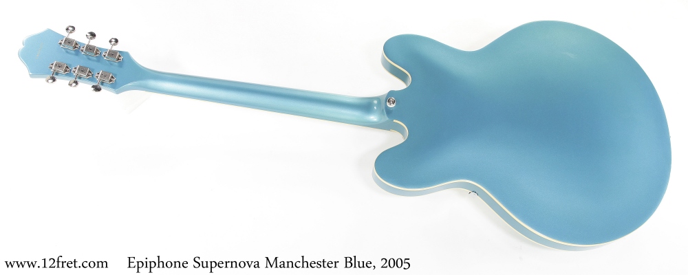 Epiphone Supernova Manchester Blue, 2005 Full Rear View