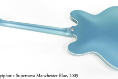 Epiphone Supernova Manchester Blue, 2005 Full Rear View