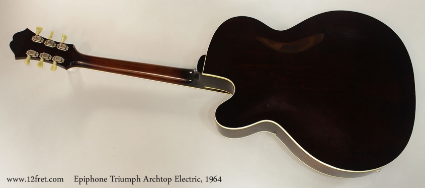 Epiphone Triumph Archtop Electric, 1964 Full Rear View