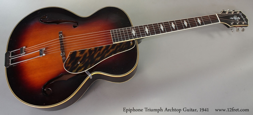 Epiphone Triumph Archtop Guitar, 1941 Full Front View