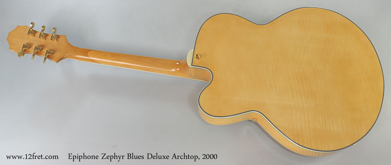 Epiphone Zephyr Blues Deluxe Archtop, 2000 Full Rear View.