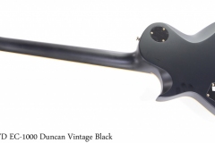 ESP LTD EC-1000 Duncan Vintage Black Full Rear View