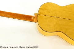 Ethan Deutsch Flamenco Blanca Guitar, 2018   Full Rear View