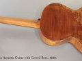 European Acoustic Guitar with Carved Rose, 1920s Full Rear View