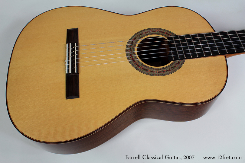 Gerald Farrell Hauser Style Classical Guitar, 2007 top
