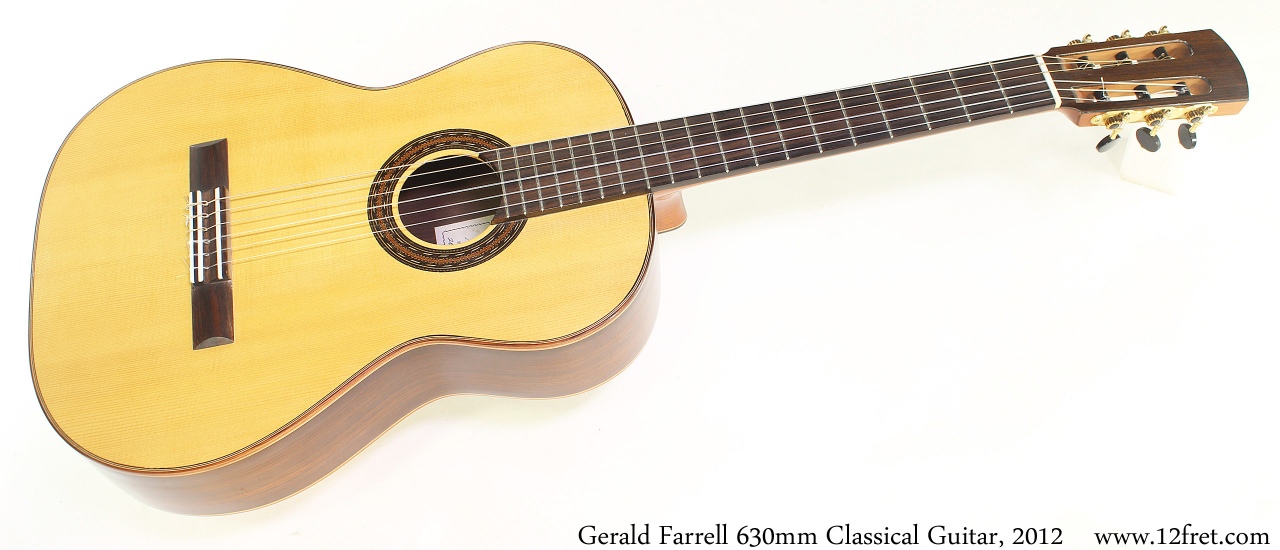 Gerald Farrell 630mm Classical Guitar, 2012 Full Front View