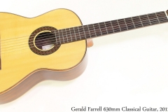 Gerald Farrell 630mm Classical Guitar, 2012 Full Front View