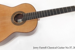 Jerry Farrell Classical Guitar No.57, 2007 Full Front View