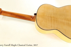 Jerry Farrell Maple Classical Guitar, 2017 Full Rear View