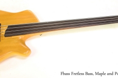 Fbass Fretless Bass, Maple and Poplar, 1982    Full Front View