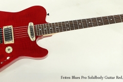 Feiten Blues Pro Solidbody Guitar Red, 2015 Full Front View