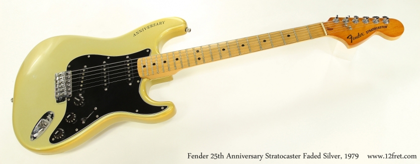 Fender 25th Anniversary Stratocaster Faded Silver, 1979 Full Front View