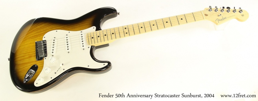 Fender 50th Anniversary Stratocaster Sunburst, 2004  Full Front View