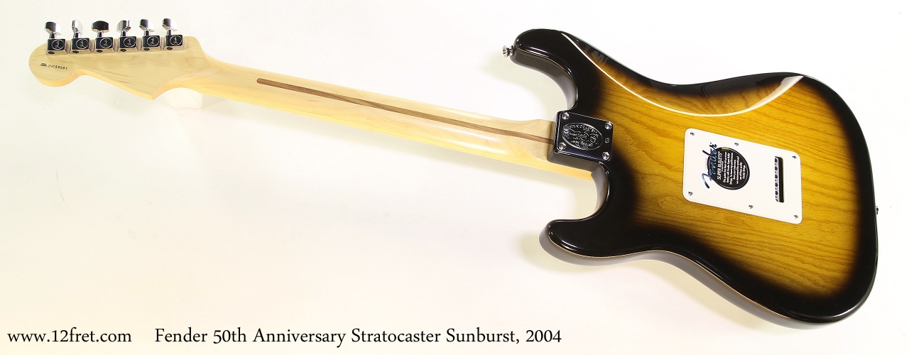 Fender 50th Anniversary Stratocaster Sunburst, 2004  Full Rear View