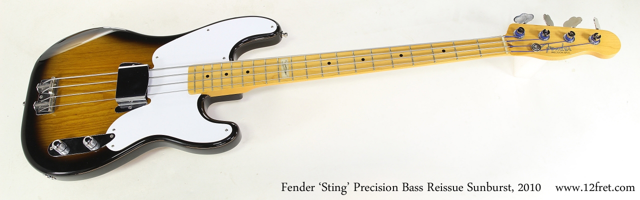 Fender 'Sting' Precision Bass Reissue Sunburst, 2010   Full Front View