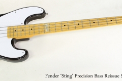 Fender 'Sting' Precision Bass Reissue Sunburst, 2010   Full Front View