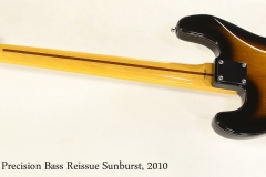 Fender 'Sting' Precision Bass Reissue Sunburst, 2010   Full Rear View