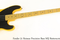 Fender 51 Reissue Precision Bass MIJ Butterscotch, 2010 Full Front View