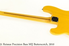 Fender 51 Reissue Precision Bass MIJ Butterscotch, 2010 Full Rear View