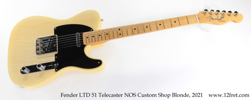 Fender LTD 51 Telecaster NOS Custom Shop Blonde, 2021 Full Front View