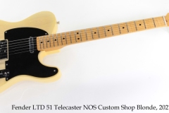 Fender LTD 51 Telecaster NOS Custom Shop Blonde, 2021 Full Front View