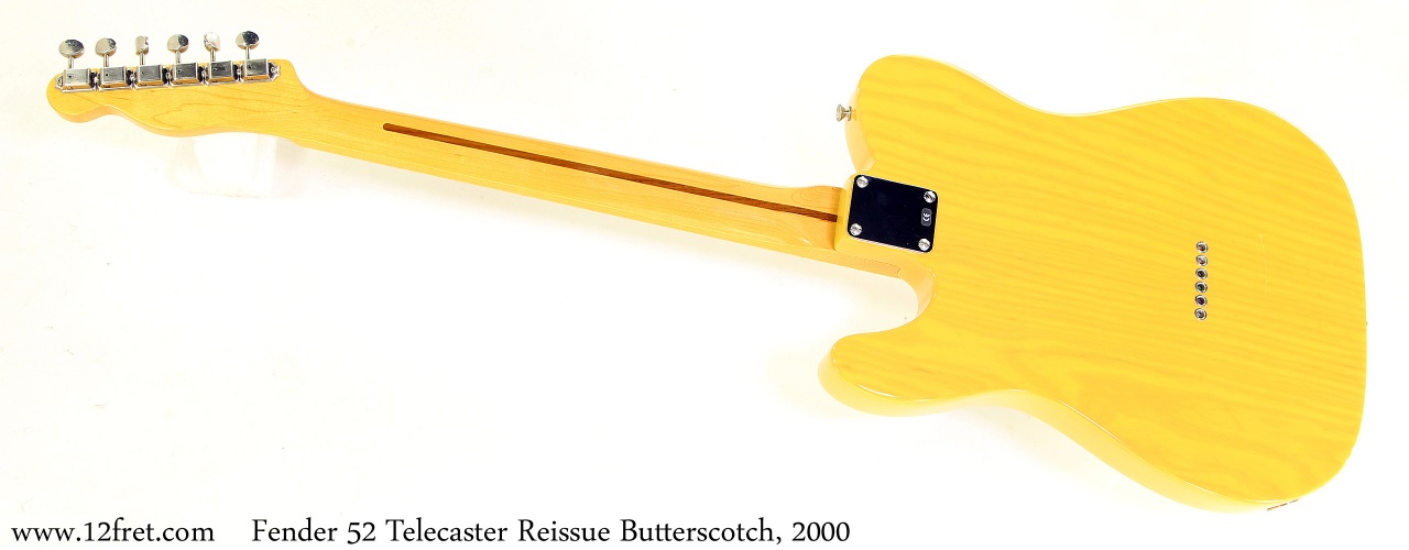 Fender 52 Telecaster Reissue Butterscotch, 2000 Full Rear View