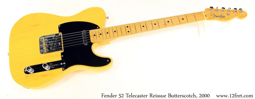 Fender 52 Telecaster Reissue Butterscotch, 2000 Full Front View